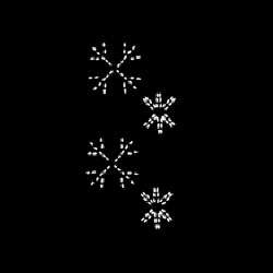 Vertical Snowflakes